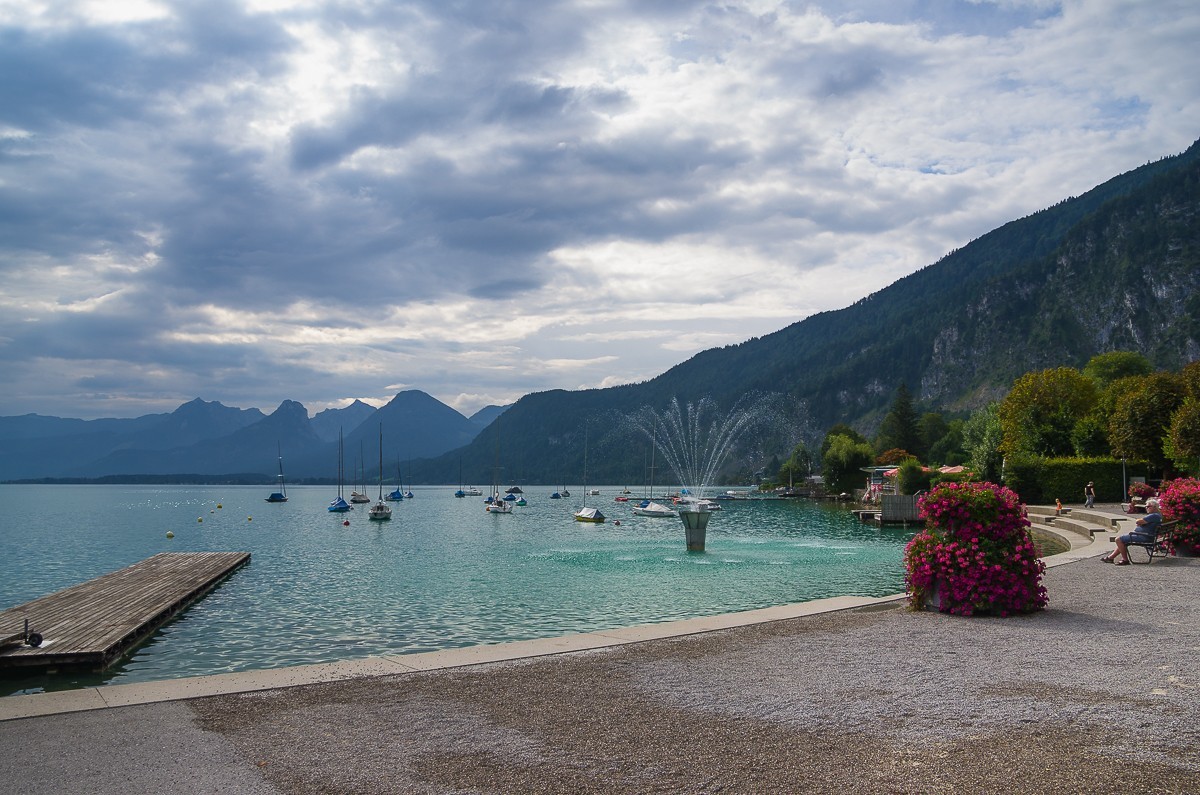 奥地利圣吉尔根小镇和沃尔夫冈湖