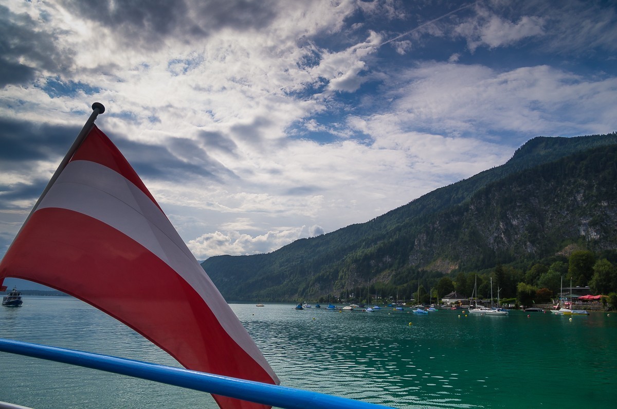 奥地利圣吉尔根小镇和沃尔夫冈湖