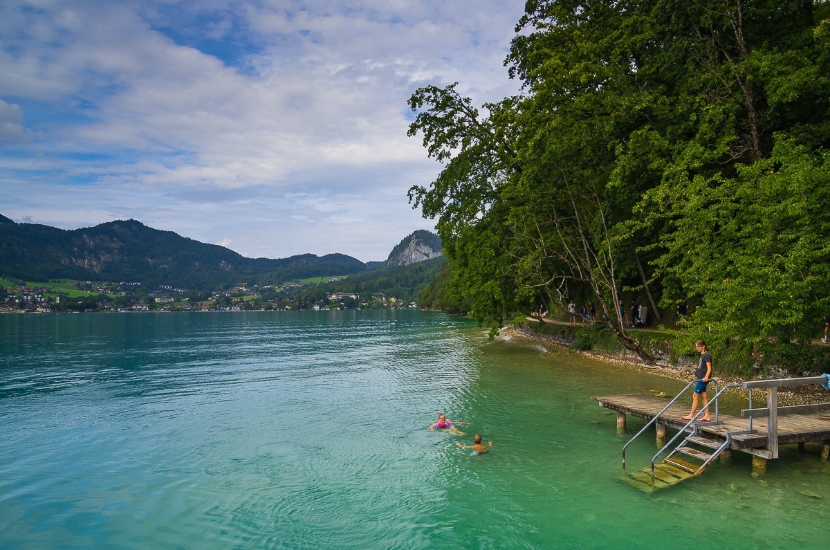 奥地利圣吉尔根小镇和沃尔夫冈湖