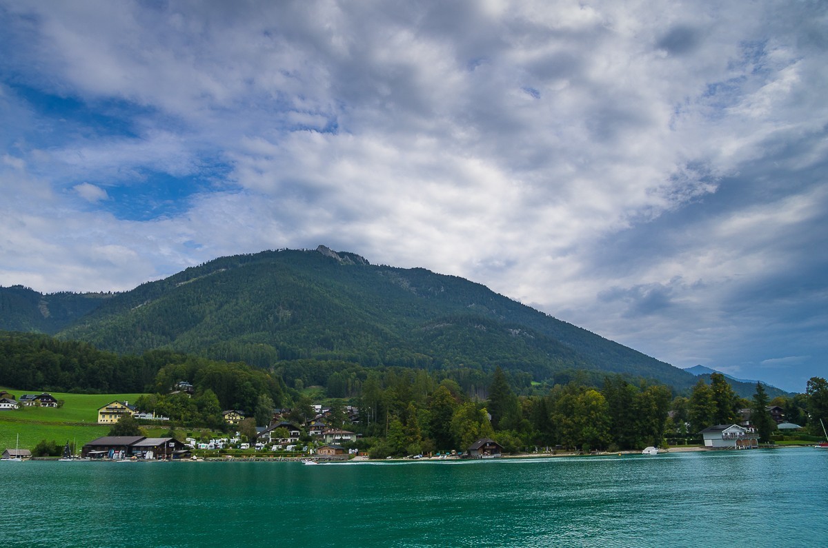 奥地利圣吉尔根小镇和沃尔夫冈湖