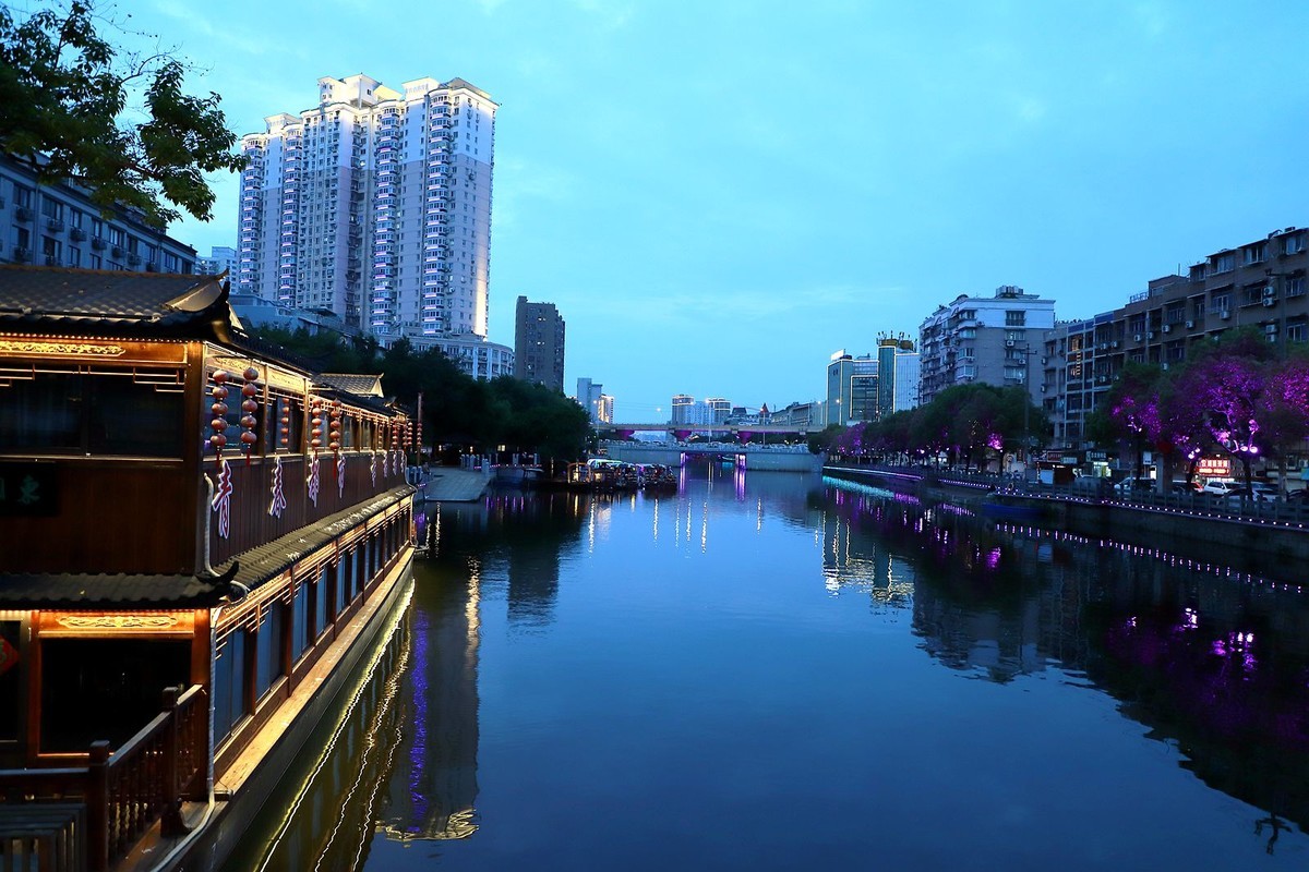 瑞安塘河夜景图片