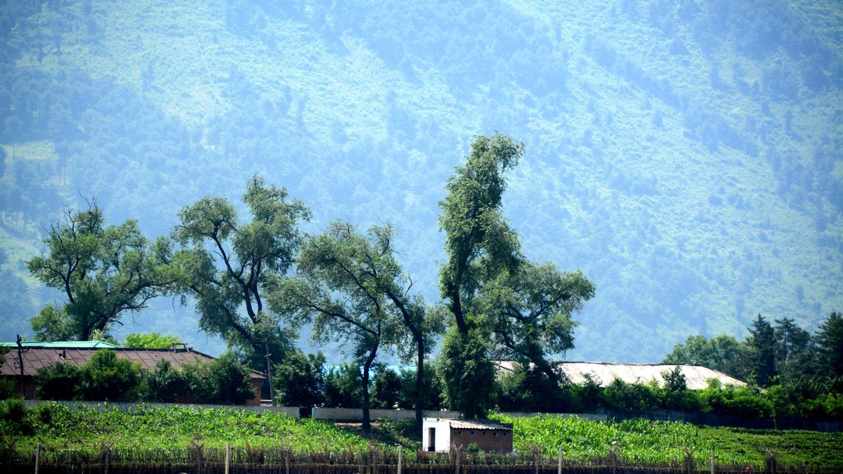鸭绿江对岸