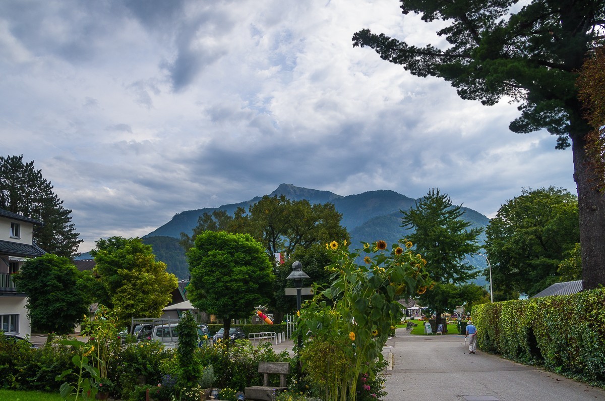 奥地利圣吉尔根小镇和沃尔夫冈湖