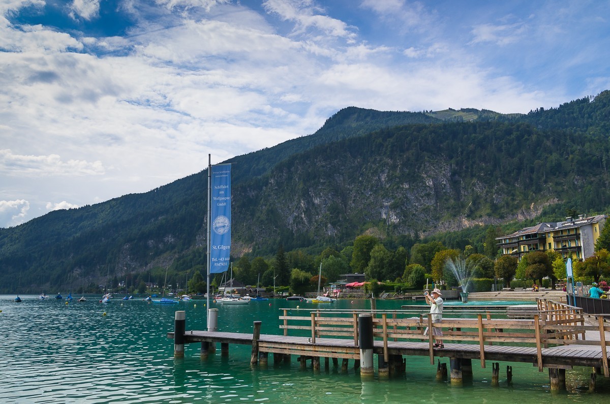 奥地利圣吉尔根小镇和沃尔夫冈湖