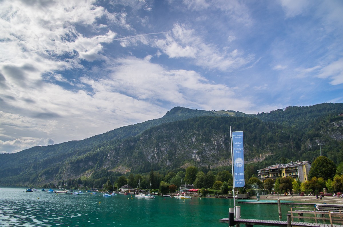 奥地利圣吉尔根小镇和沃尔夫冈湖