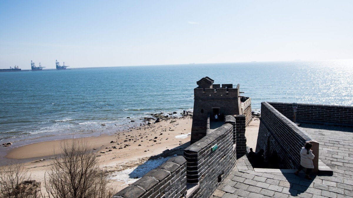 山海关一老龙头。