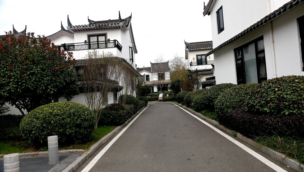 武汉映像---花博汇的别墅群景区！