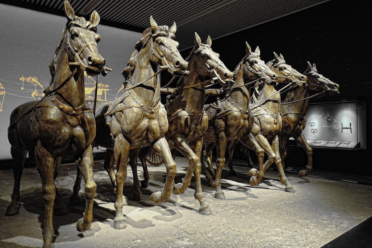 博物馆马车出行