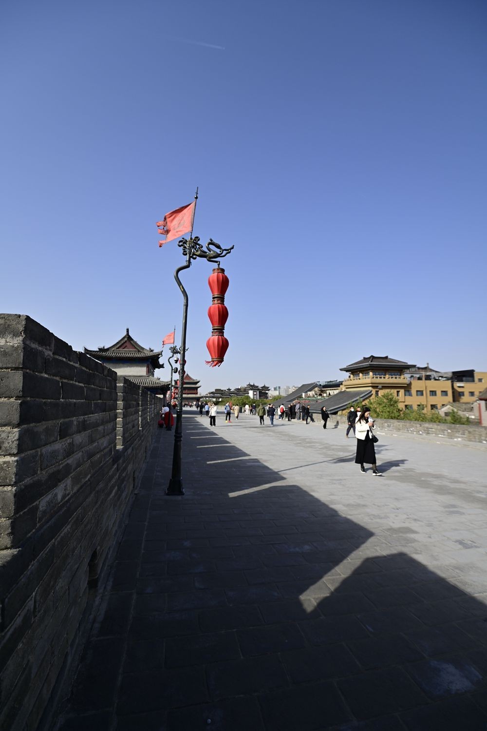 西安古城墙上的风光随拍