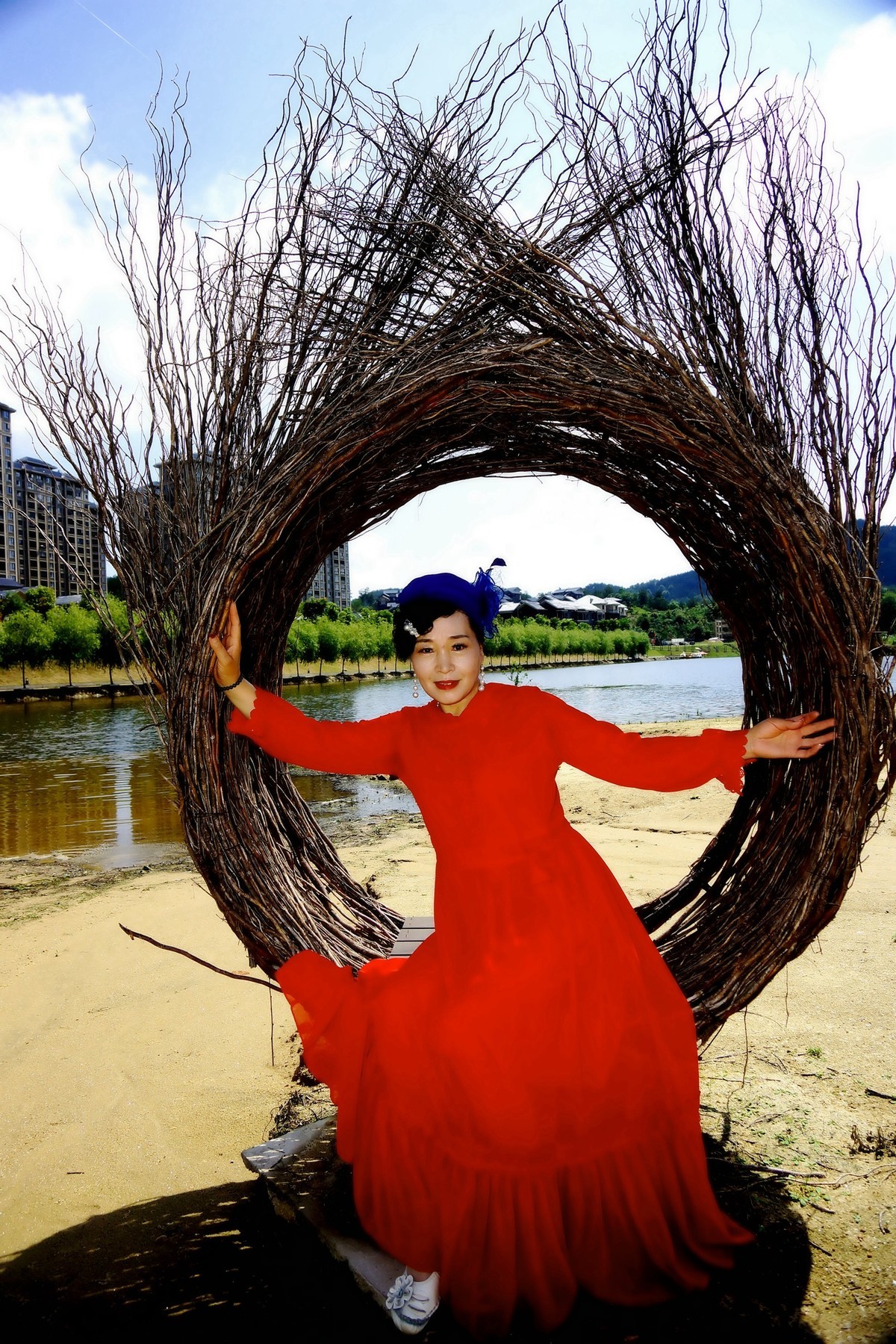 环境人像----清清小河边！