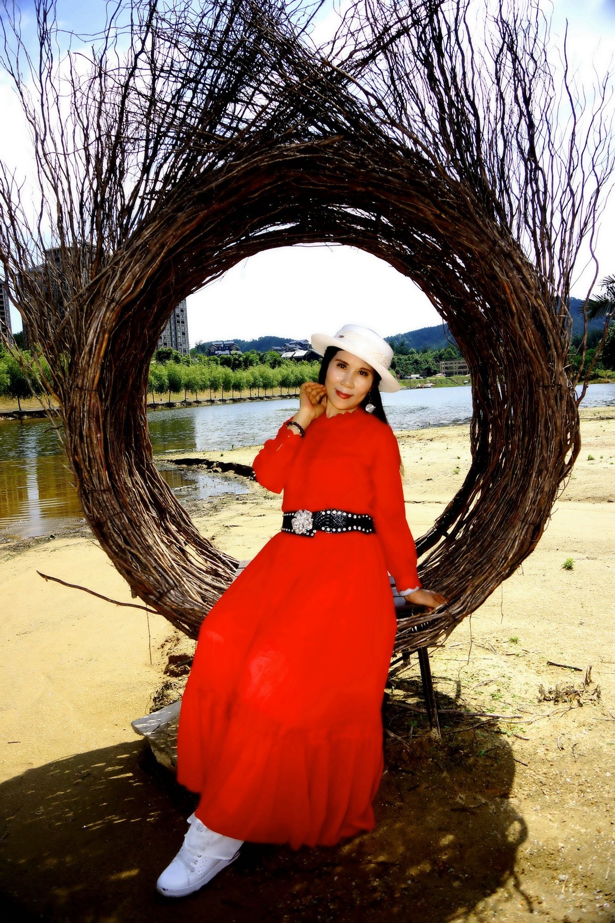 环境人像----清清小河边！