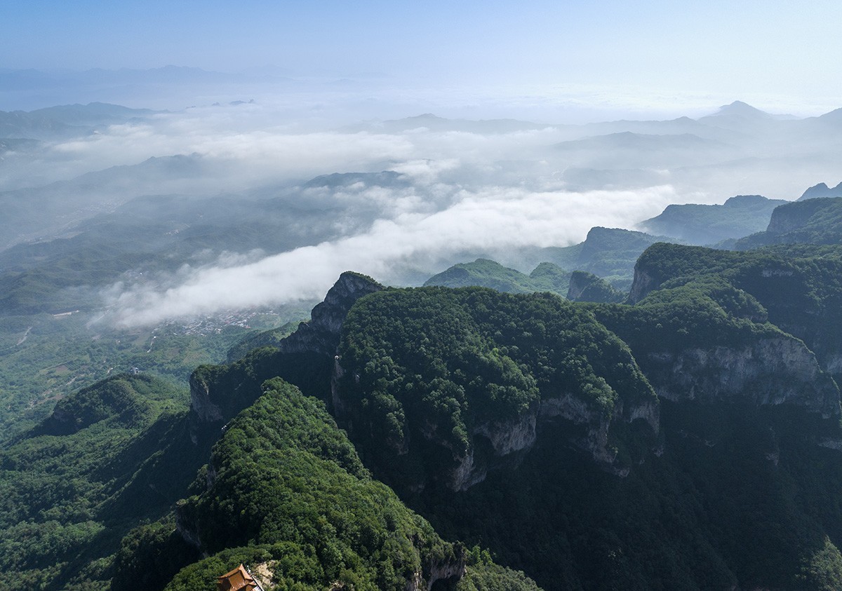 航拍天桂山云海