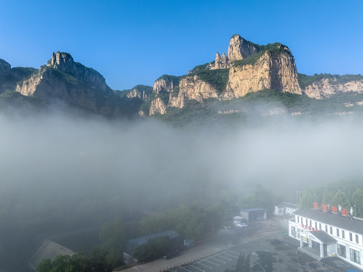 航拍天桂山云海