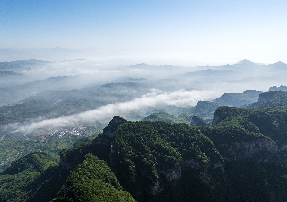 航拍天桂山云海