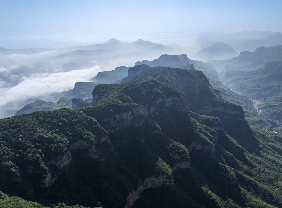 航拍天桂山云海
