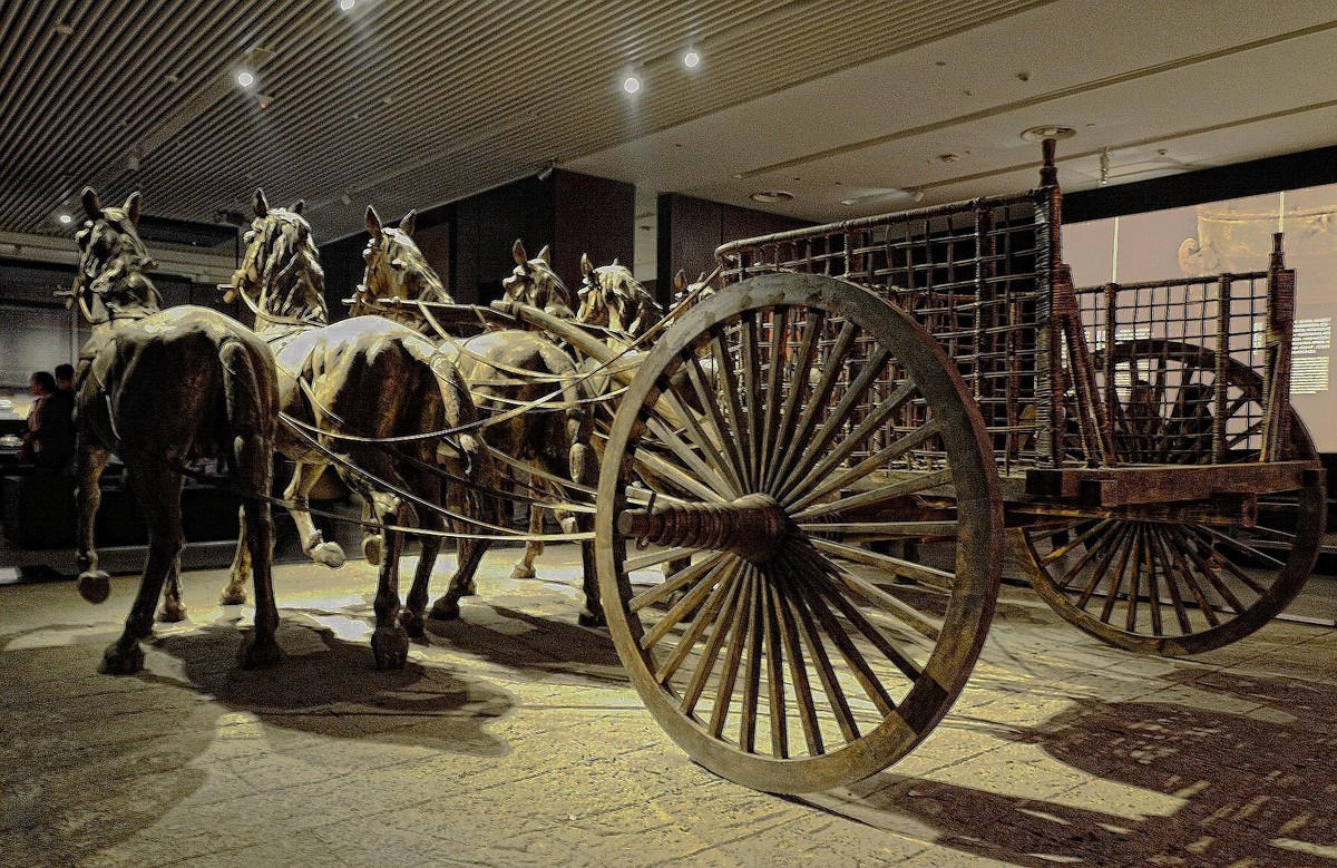 博物馆马车出行