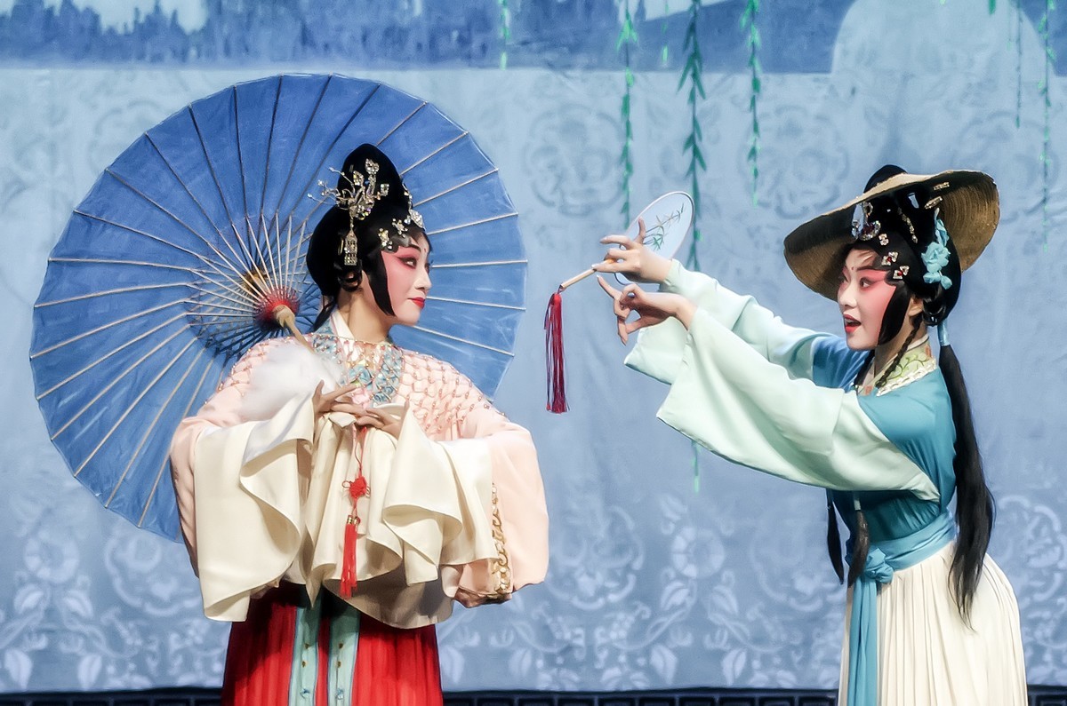 舞台摄影：传统川剧《白蛇传 》之《船舟借伞》