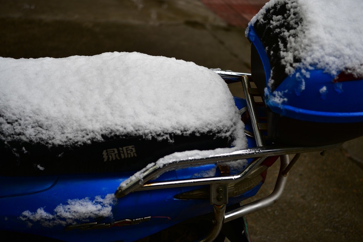 湖南严冬本市雪景掠影
