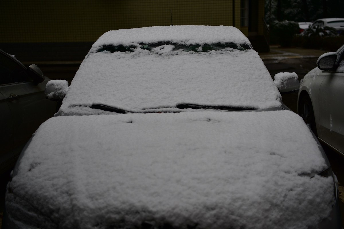 湖南严冬本市雪景掠影