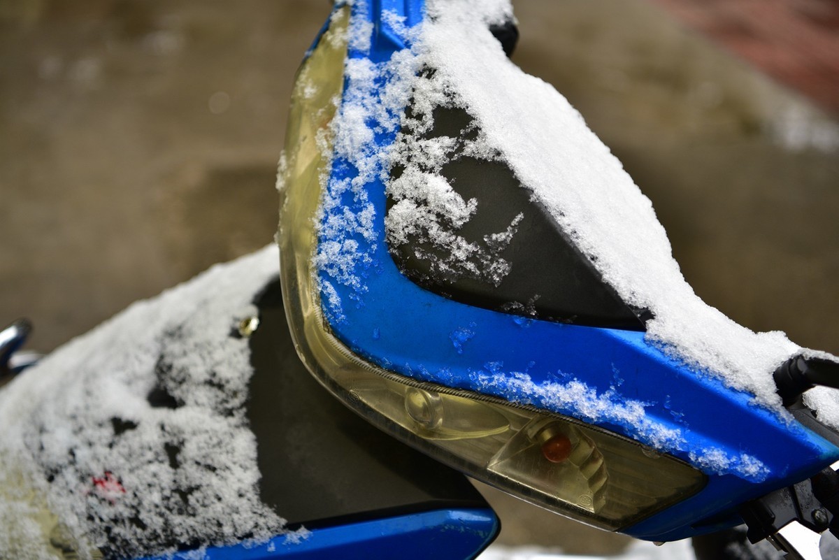 湖南严冬本市雪景掠影