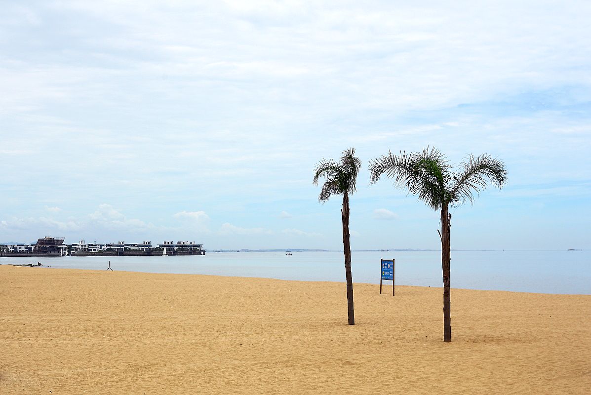 厦门沙滩——对面便是金门岛