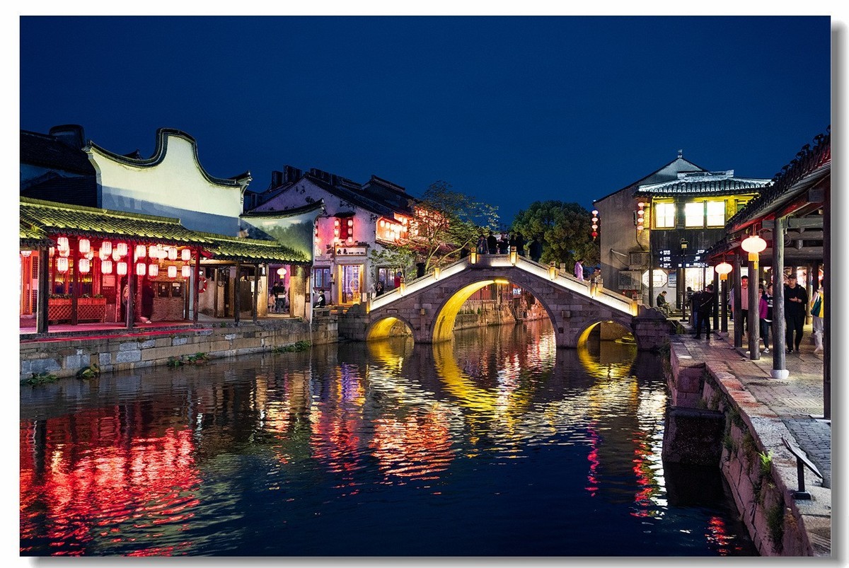 无三角架手持拍摄一一西塘古镇夜景