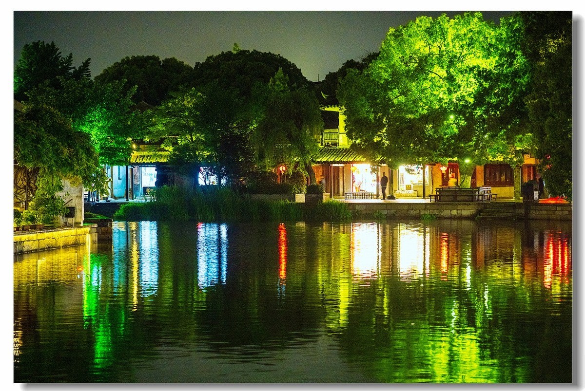 无三角架手持拍摄一一西塘古镇夜景