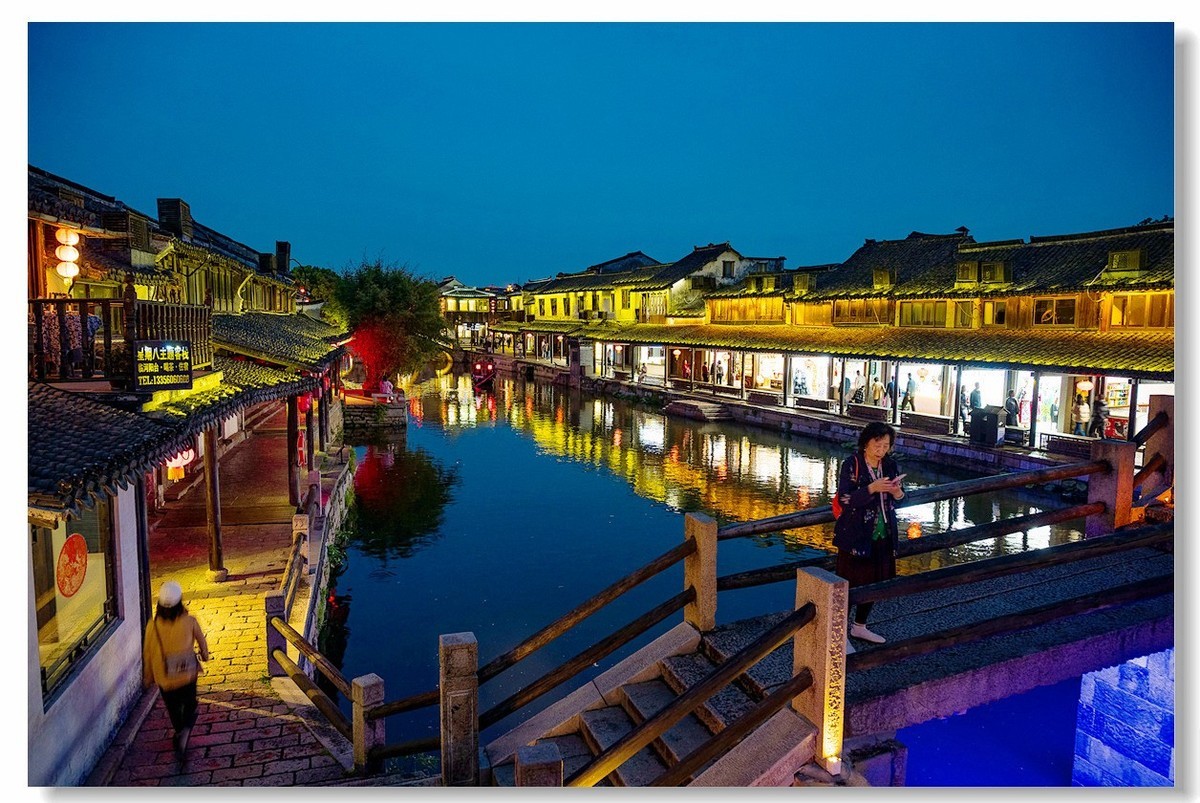 无三角架手持拍摄一一西塘古镇夜景