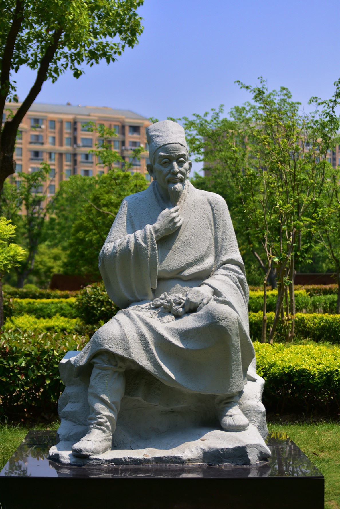 浦东百草园,药圣李时珍雕像-中关村在线摄影论坛