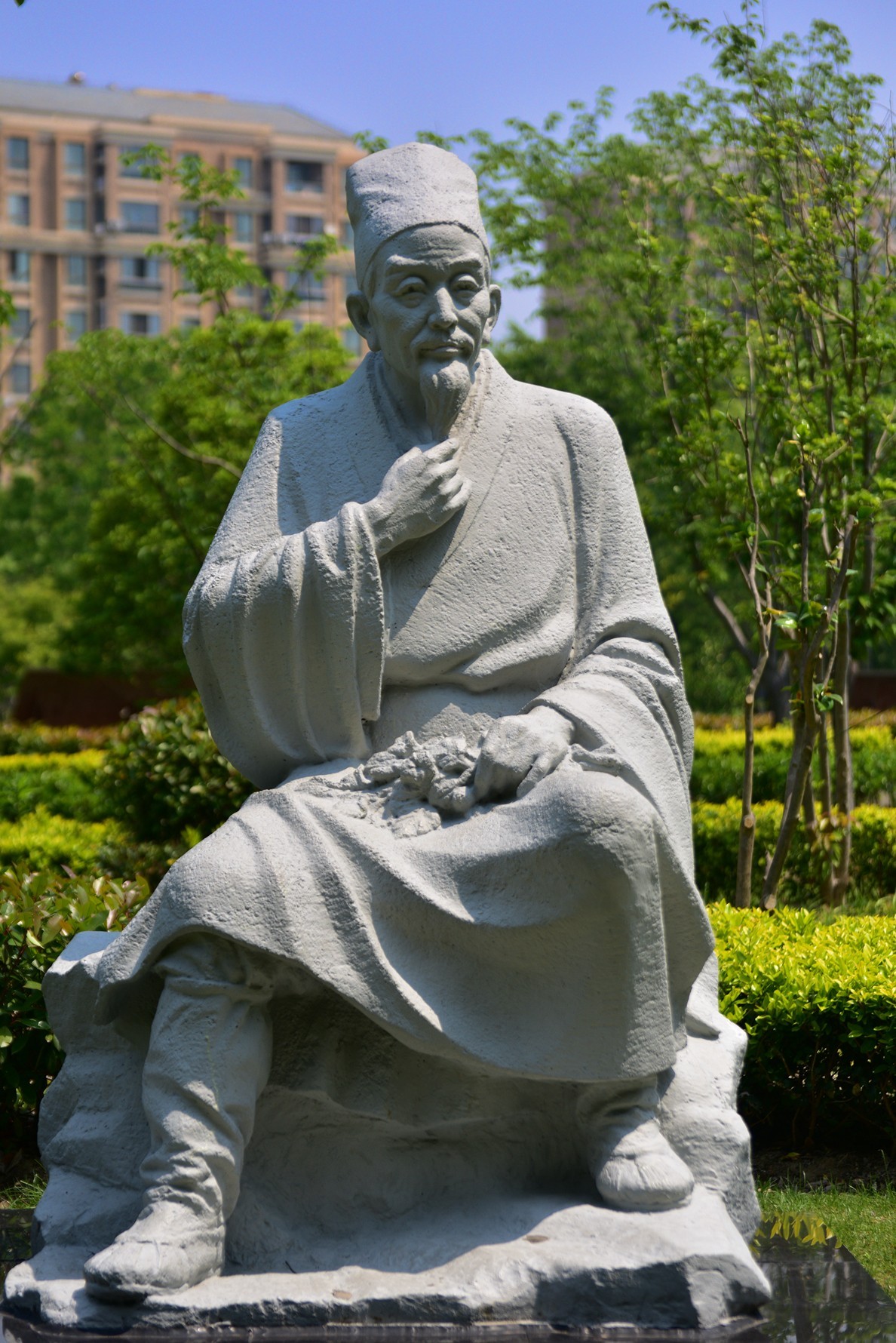 浦东百草园,药圣李时珍雕像-中关村在线摄影论坛