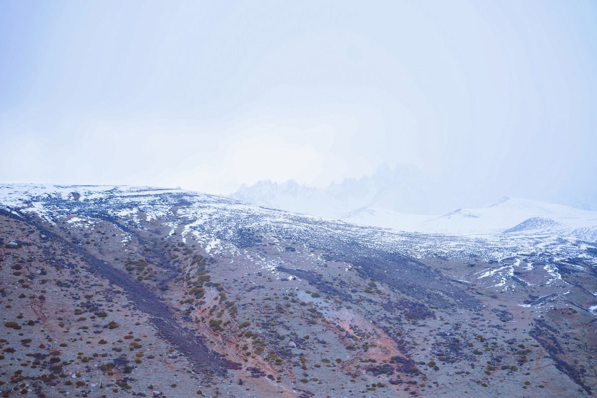 巴塘姊妹湖湿地五月飘雪