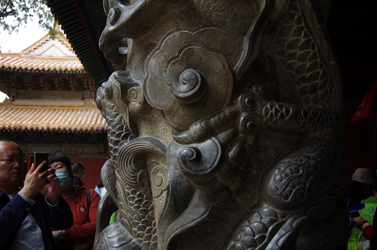 曲阜孔庙里的石雕龙柱-16P