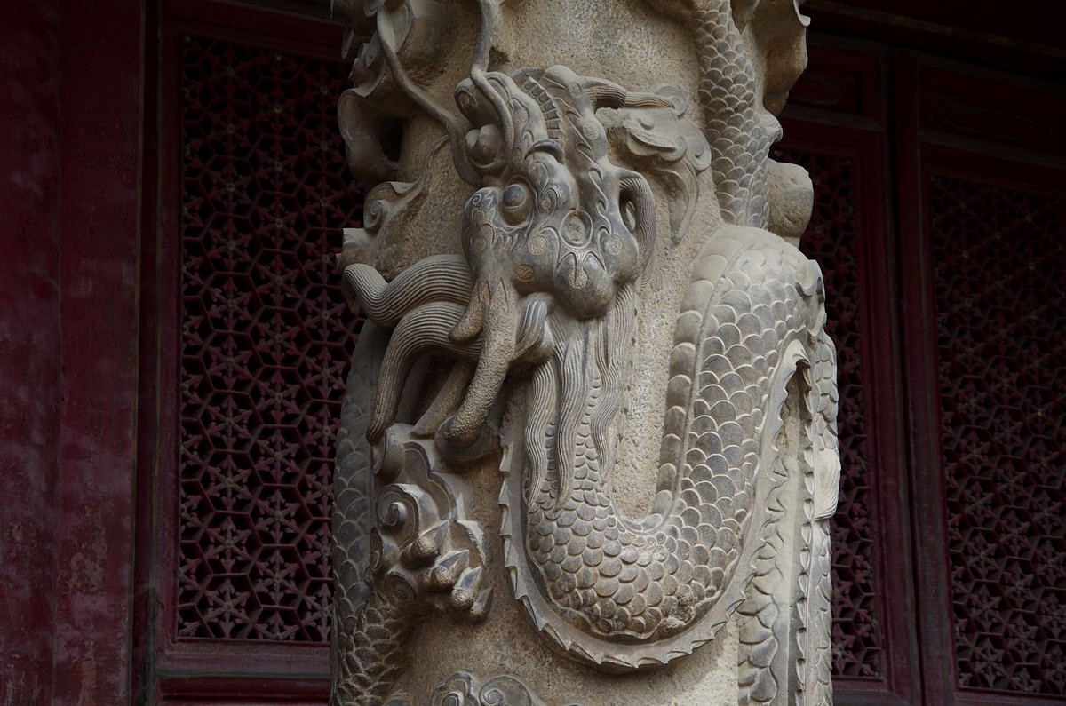 曲阜孔庙里的石雕龙柱-16P