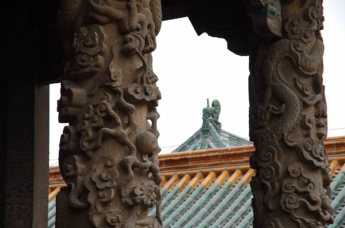 曲阜孔庙里的石雕龙柱-16P