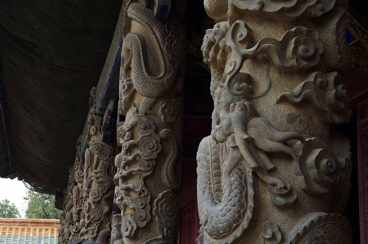 曲阜孔庙里的石雕龙柱-16P