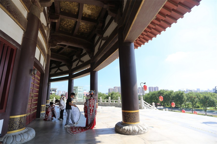 快闪雨后的洛阳主城区景象
