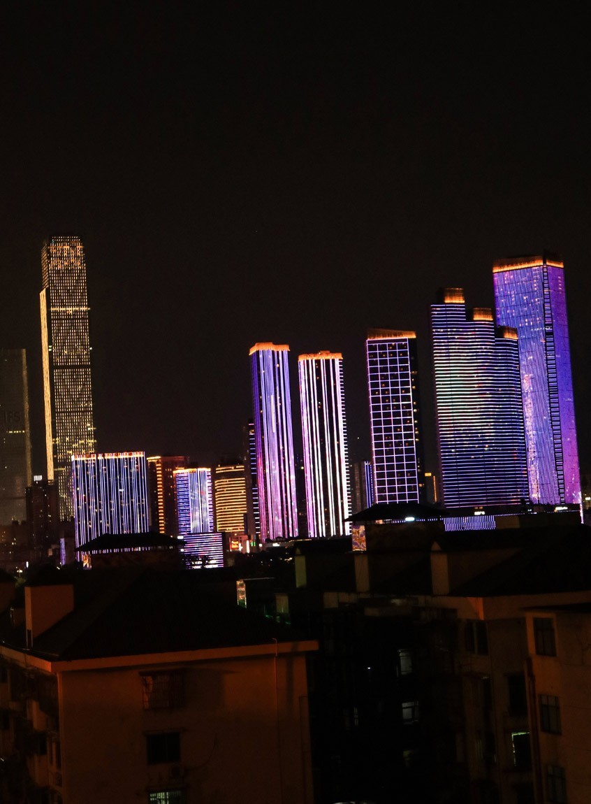 东南五省游之三十三——长沙湘江夜色