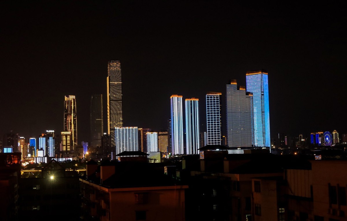 东南五省游之三十三——长沙湘江夜色