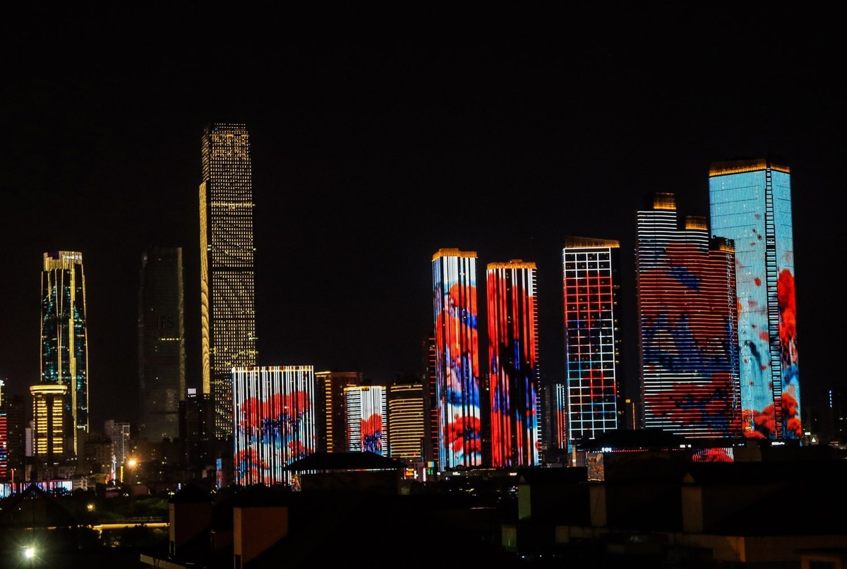 东南五省游之三十三——长沙湘江夜色