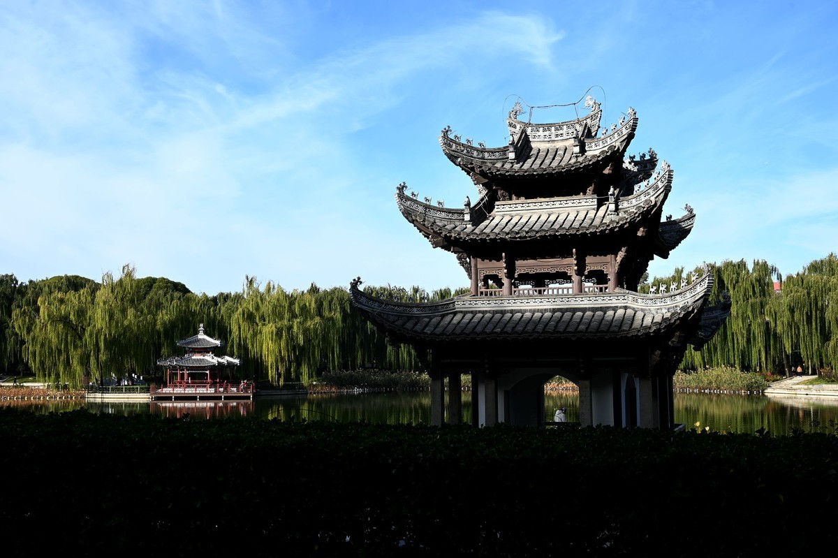 初冬陶然亭公园