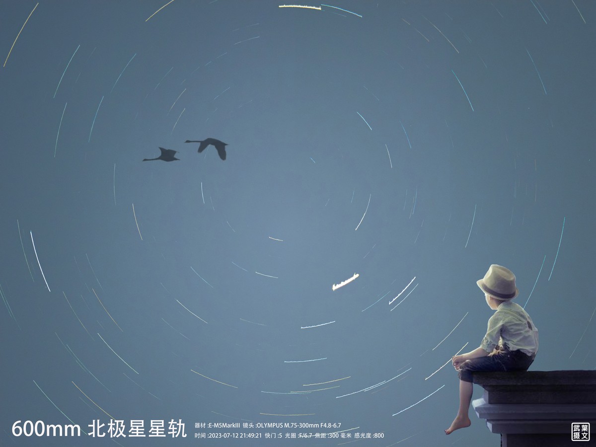 太阳黑子与北极星星轨