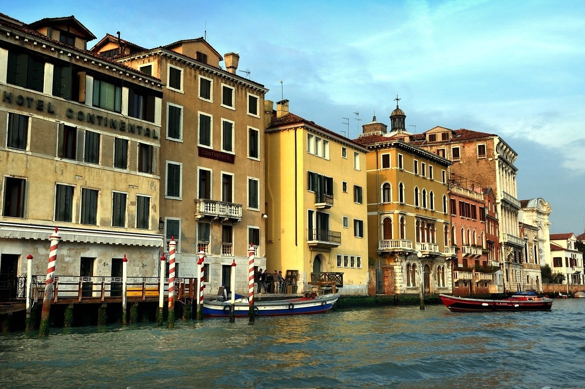 夕阳下的威尼斯水城