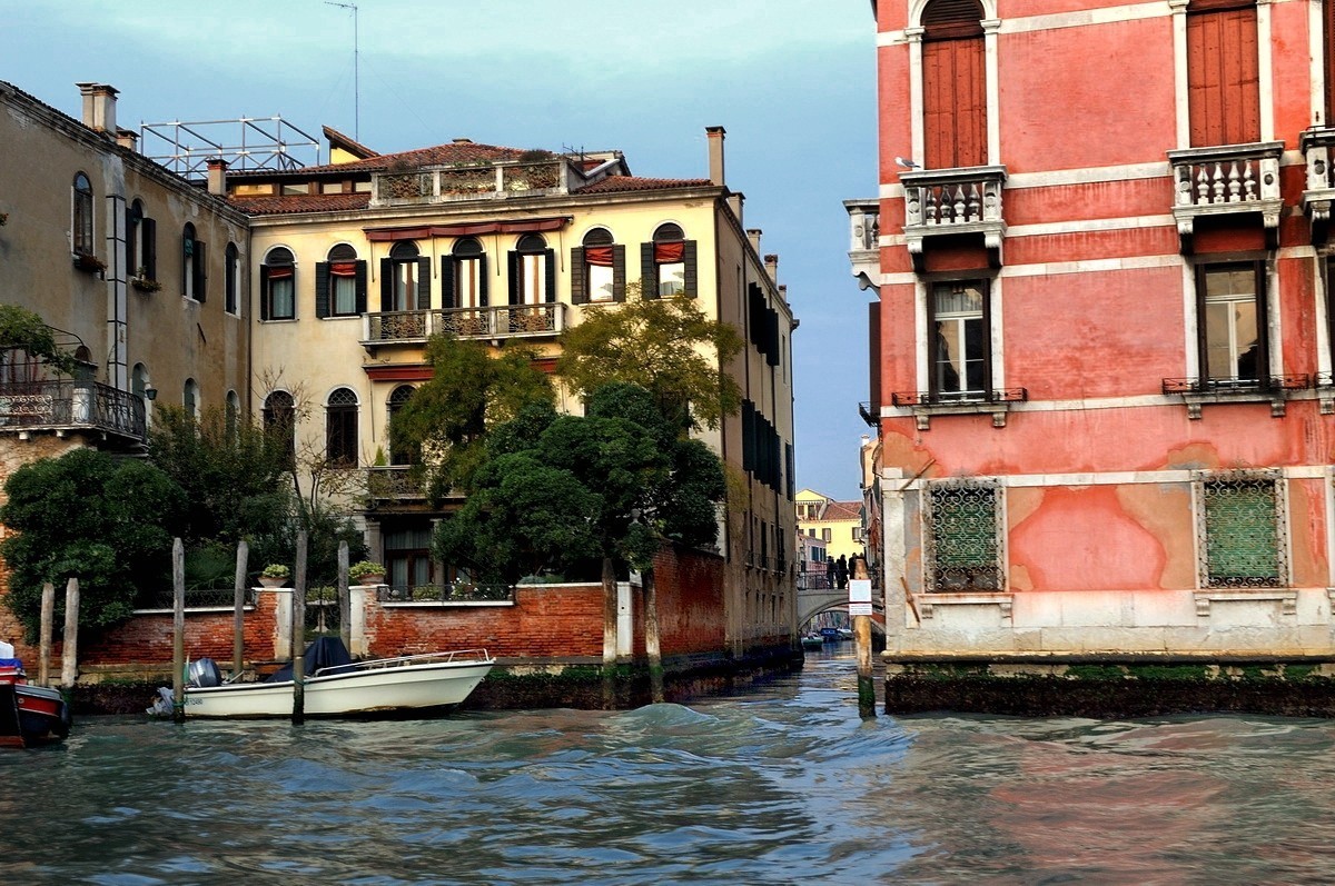 夕阳下的威尼斯水城