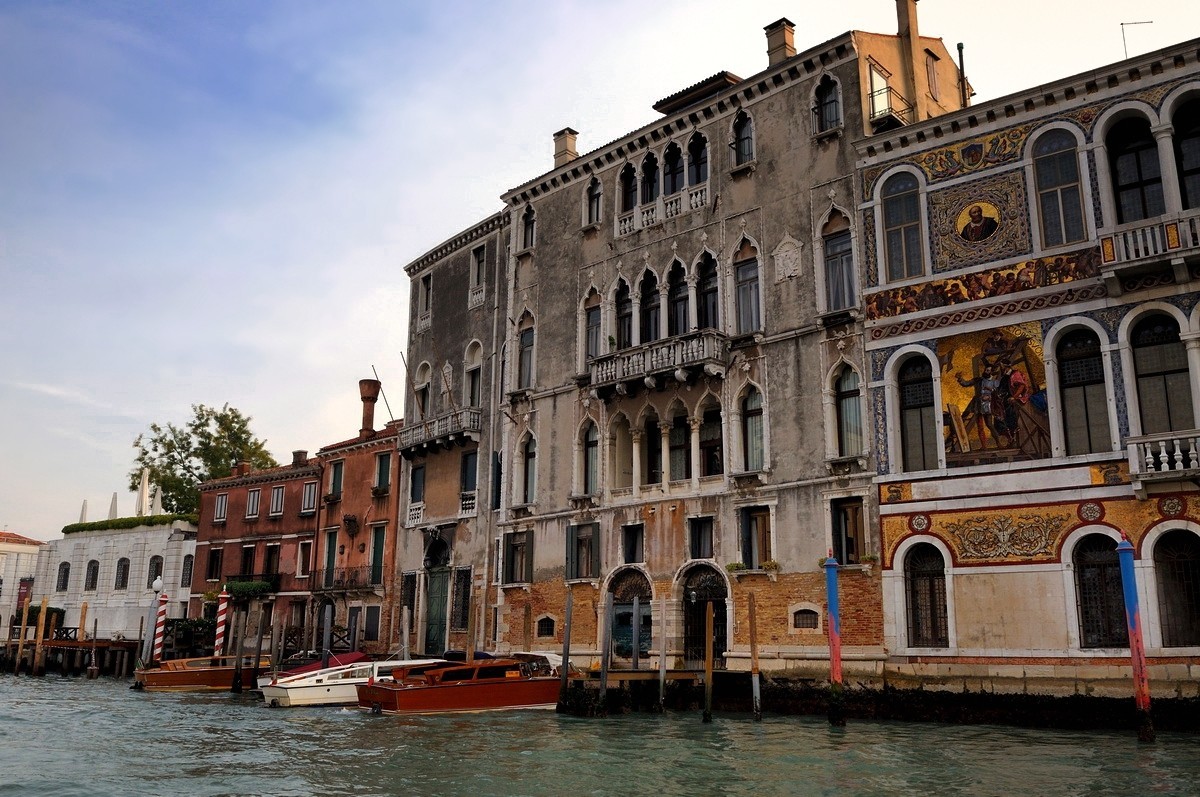 夕阳下的威尼斯水城