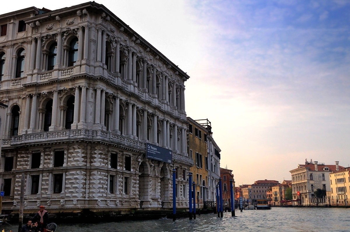 夕阳下的威尼斯水城