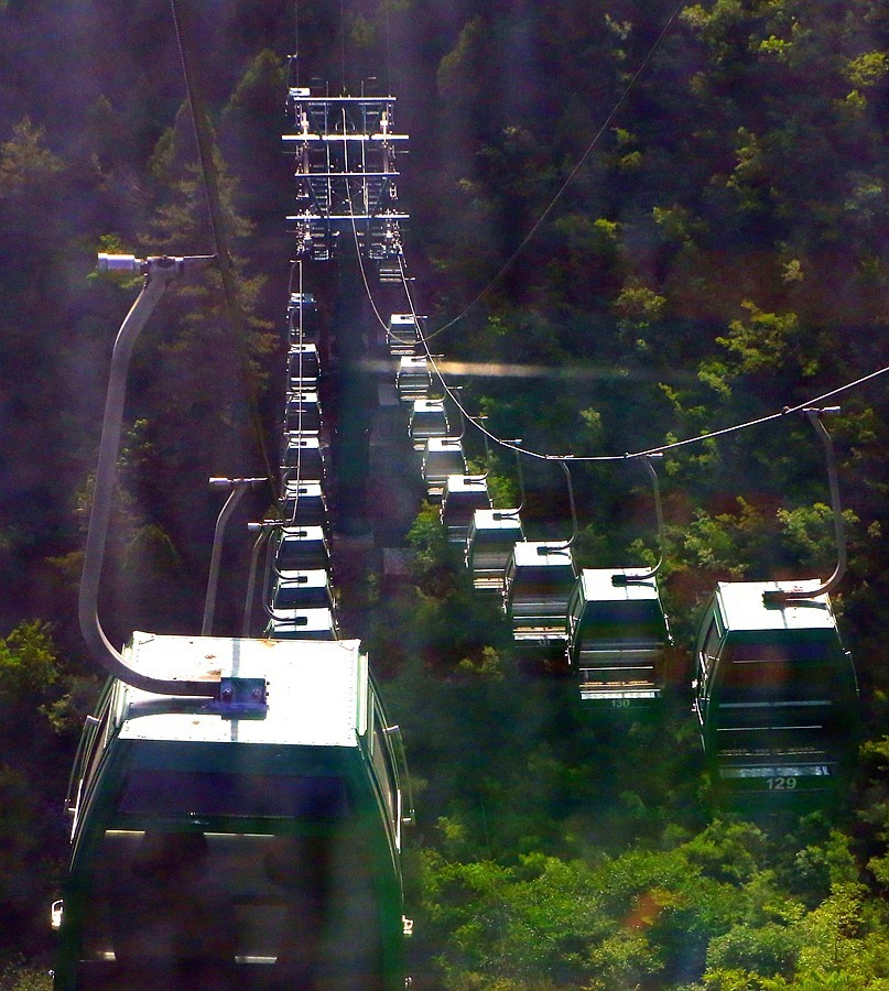 《不老松：纪实摄影》【大好河山系列报導】媧皇宫 (5)翻三座山顶的索道！