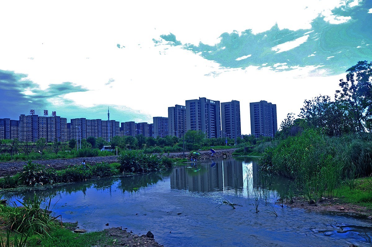 夏空流云（江东生态湿地公园）