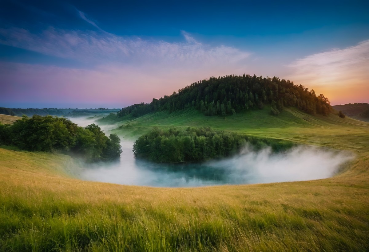 日出下的风情：心灵之旅的宁静与洗涤