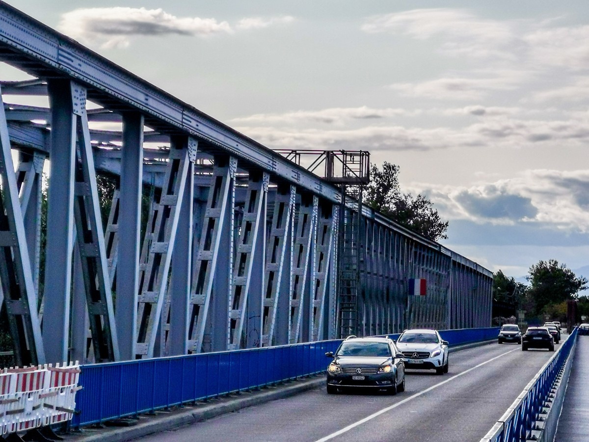 德法之间（界）--莱茵河摄