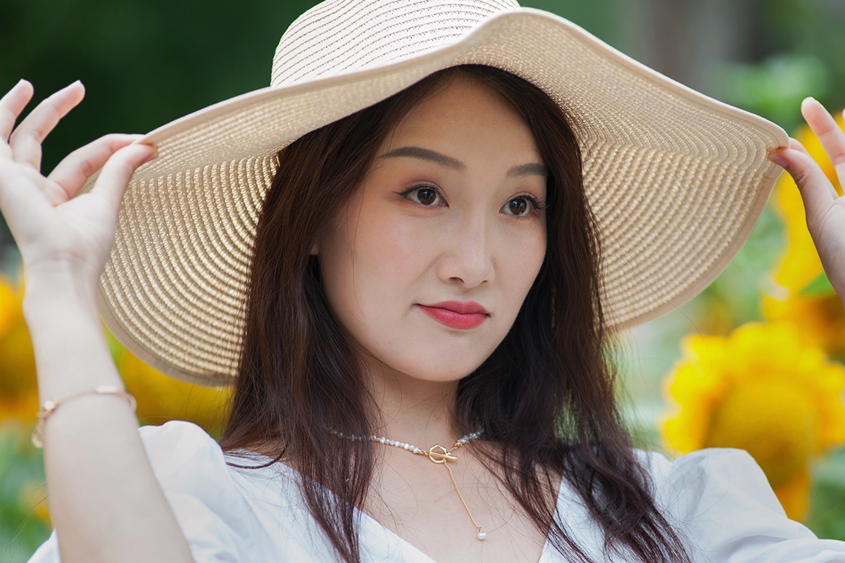 葵花园中的人像作业